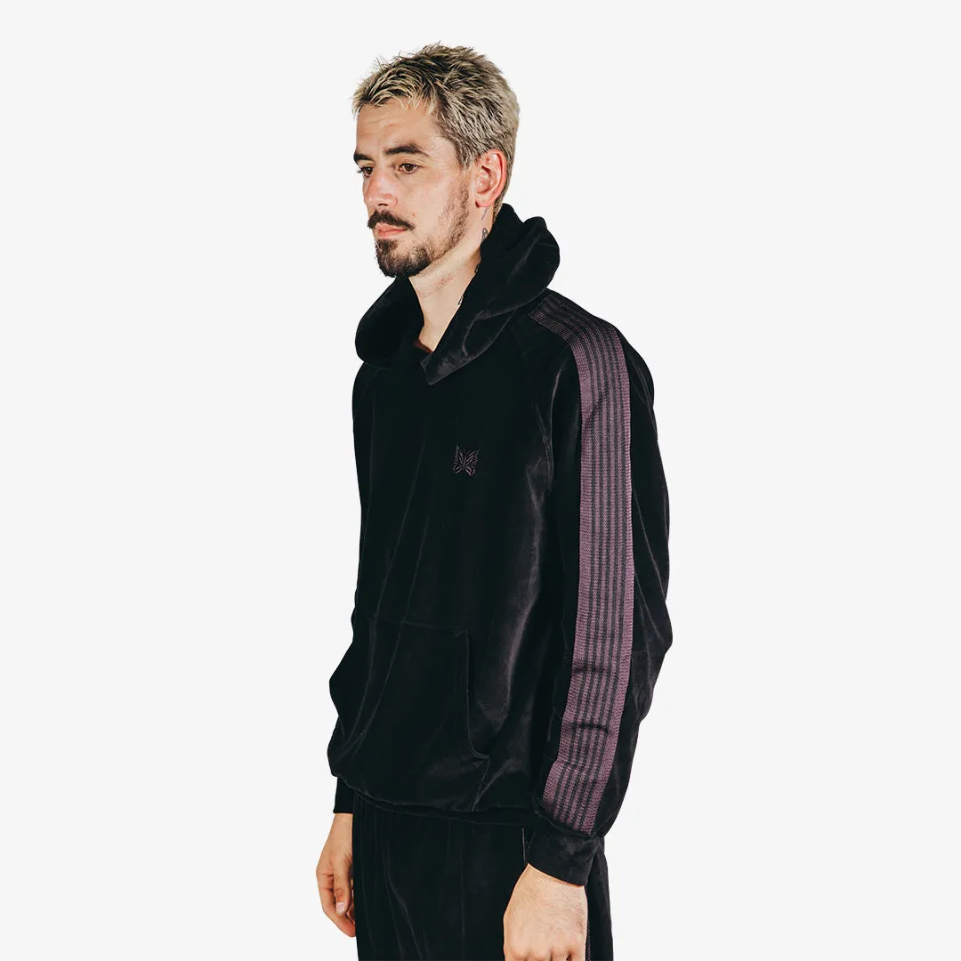 Needles Velour Track Hoody Black