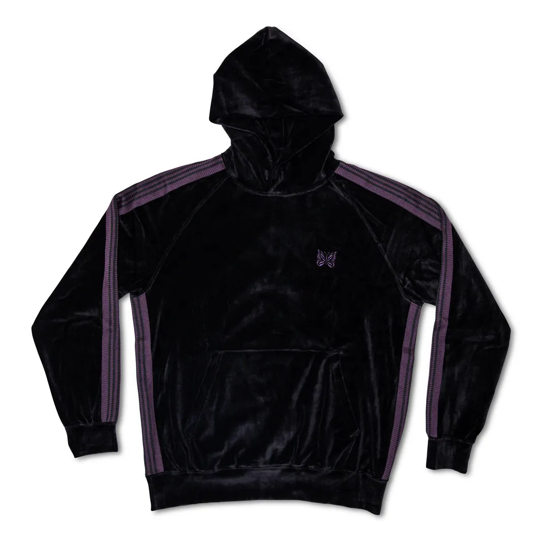 Needles Velour Track Hoody Black