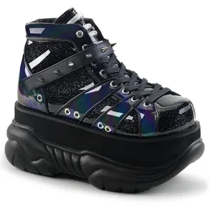 Neptune-100 Black Vinyl UV Reactive Tubing 3" Platform Shoe