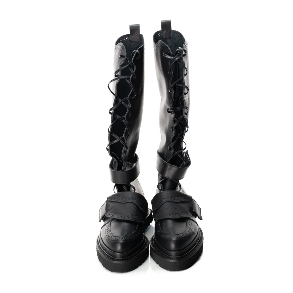 Nostalgia Black leather boots