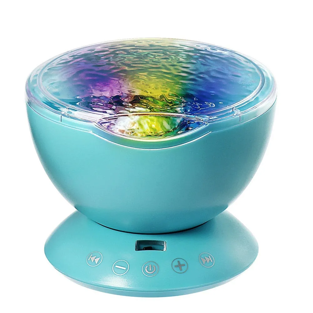 Ocean Wave Projector LED Light Built In Music For kid Bedroom