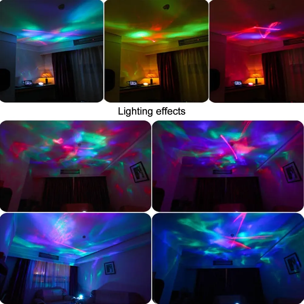 Ocean Wave Projector LED Light Built In Music For kid Bedroom