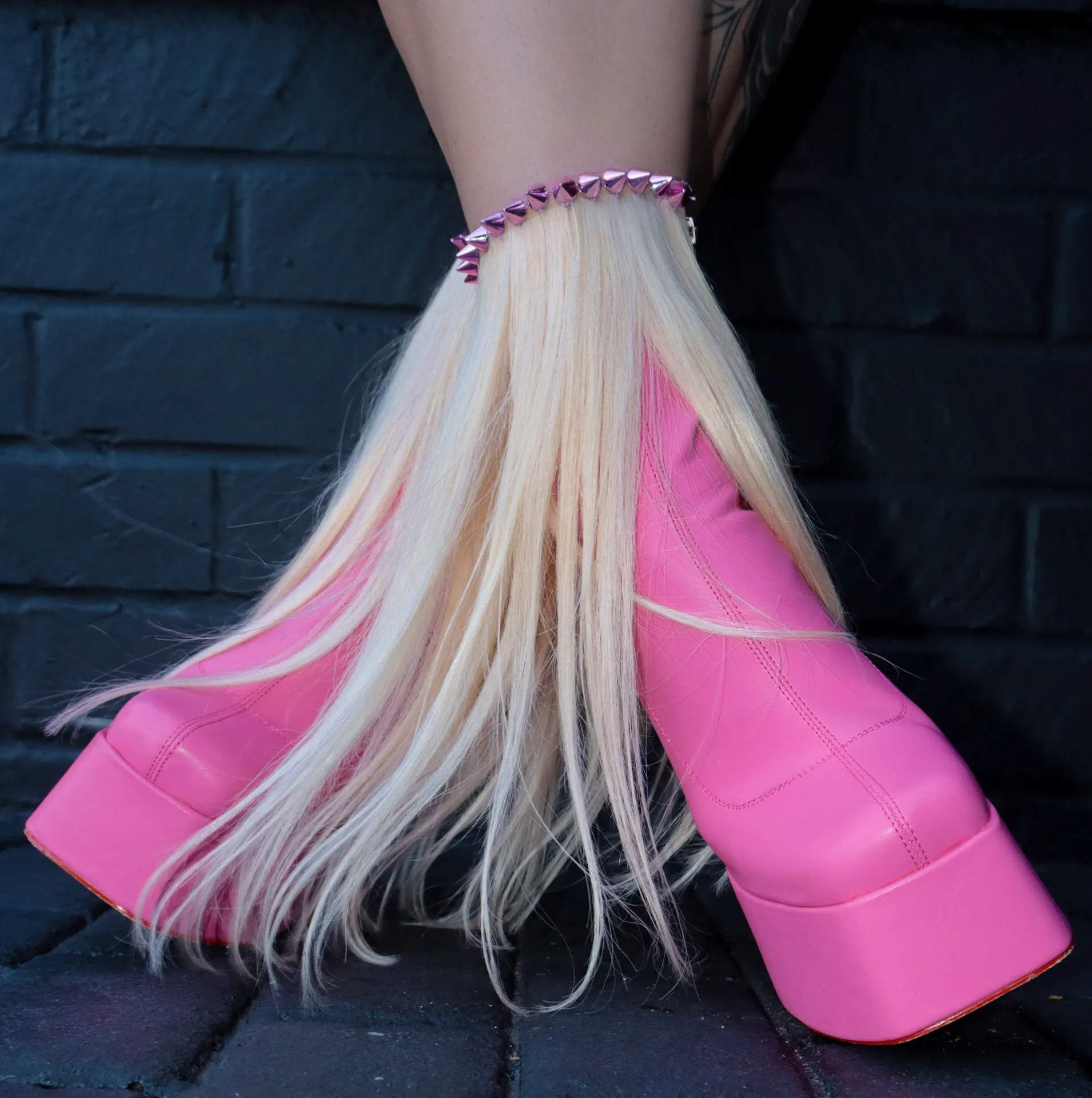 PINK PONIES Platform Boots