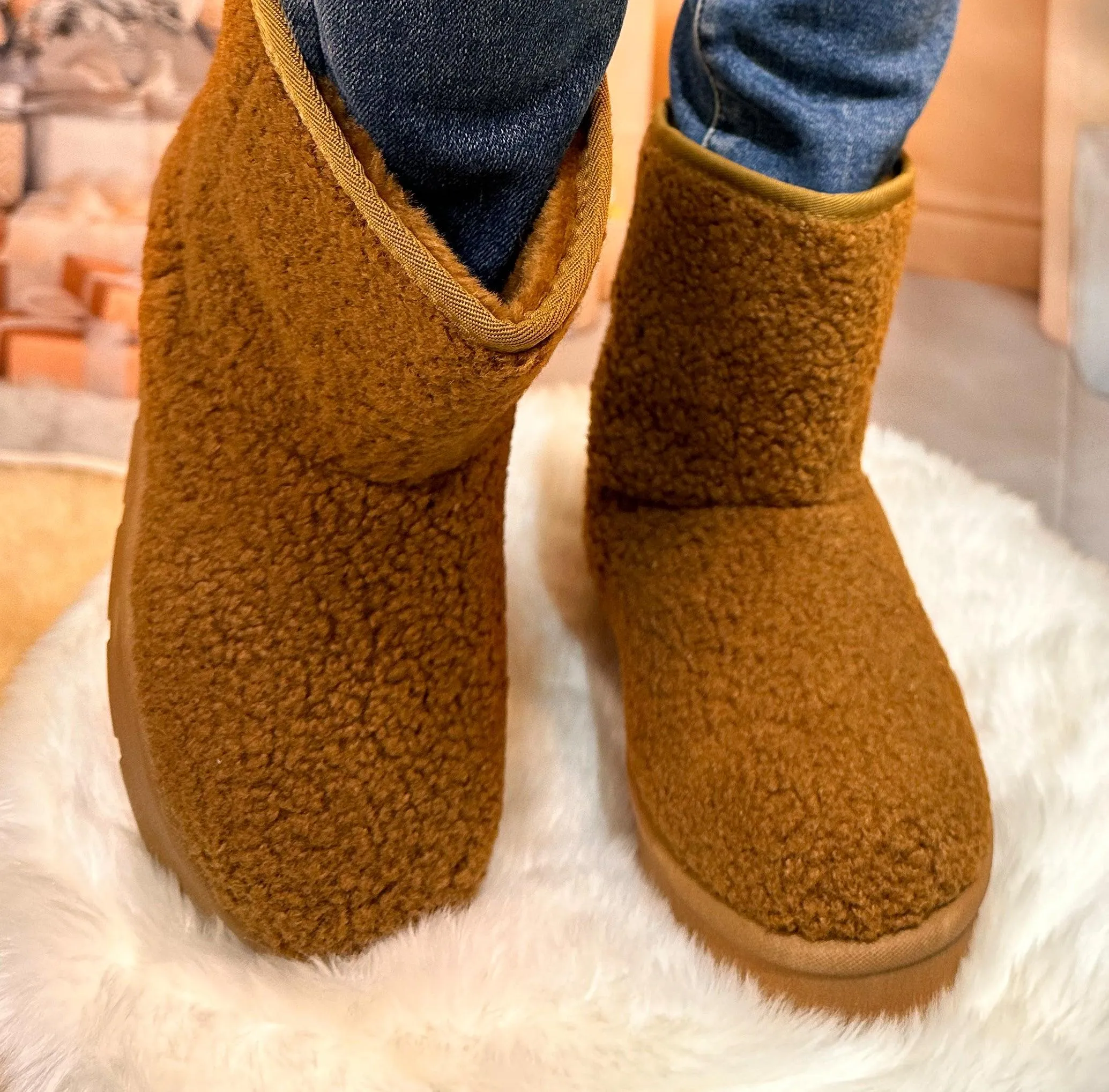 Platform Camel Boots