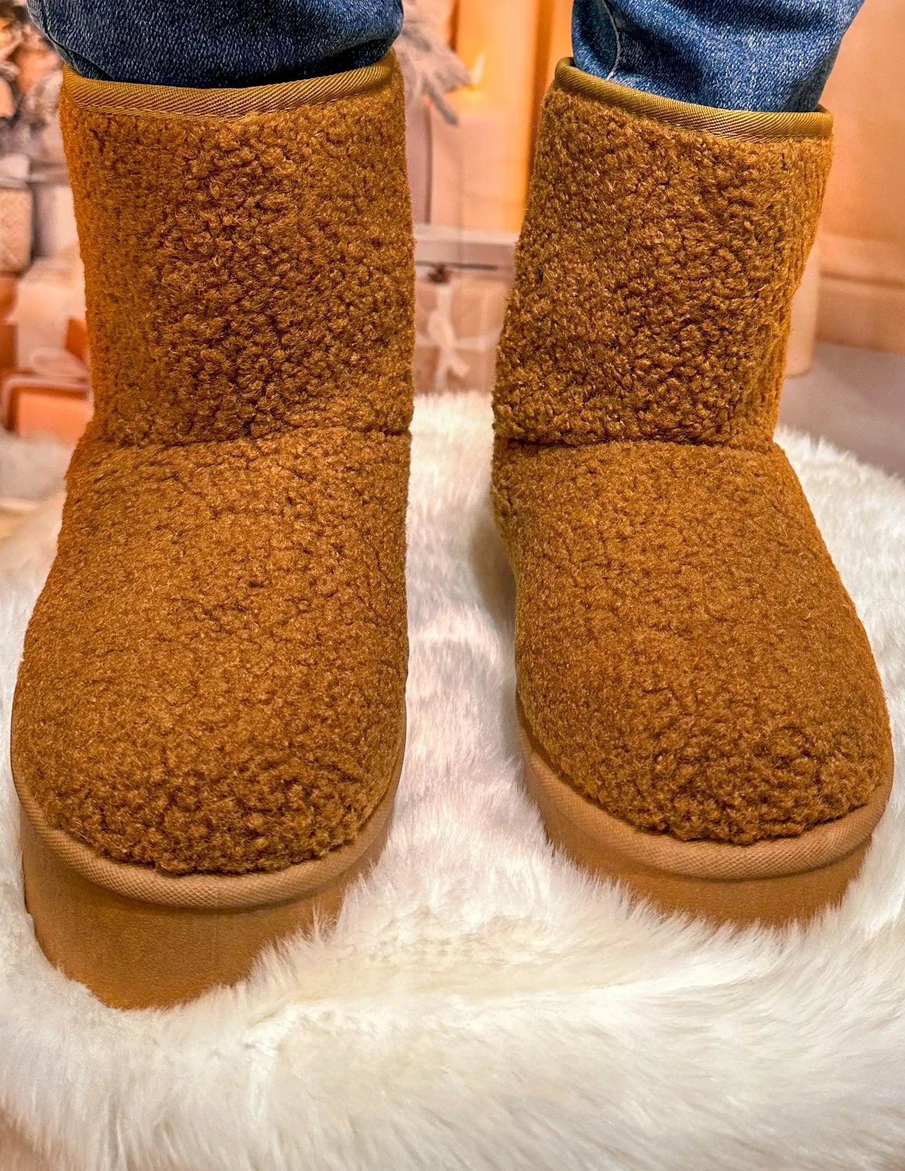 Platform Camel Boots