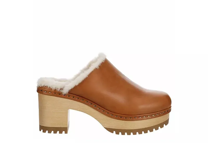 Platform Faux Fur Shearling Clog