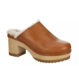 Platform Faux Fur Shearling Clog