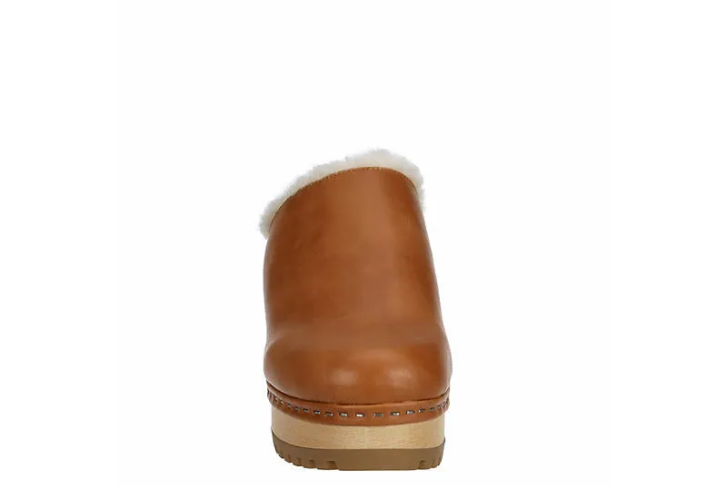 Platform Faux Fur Shearling Clog