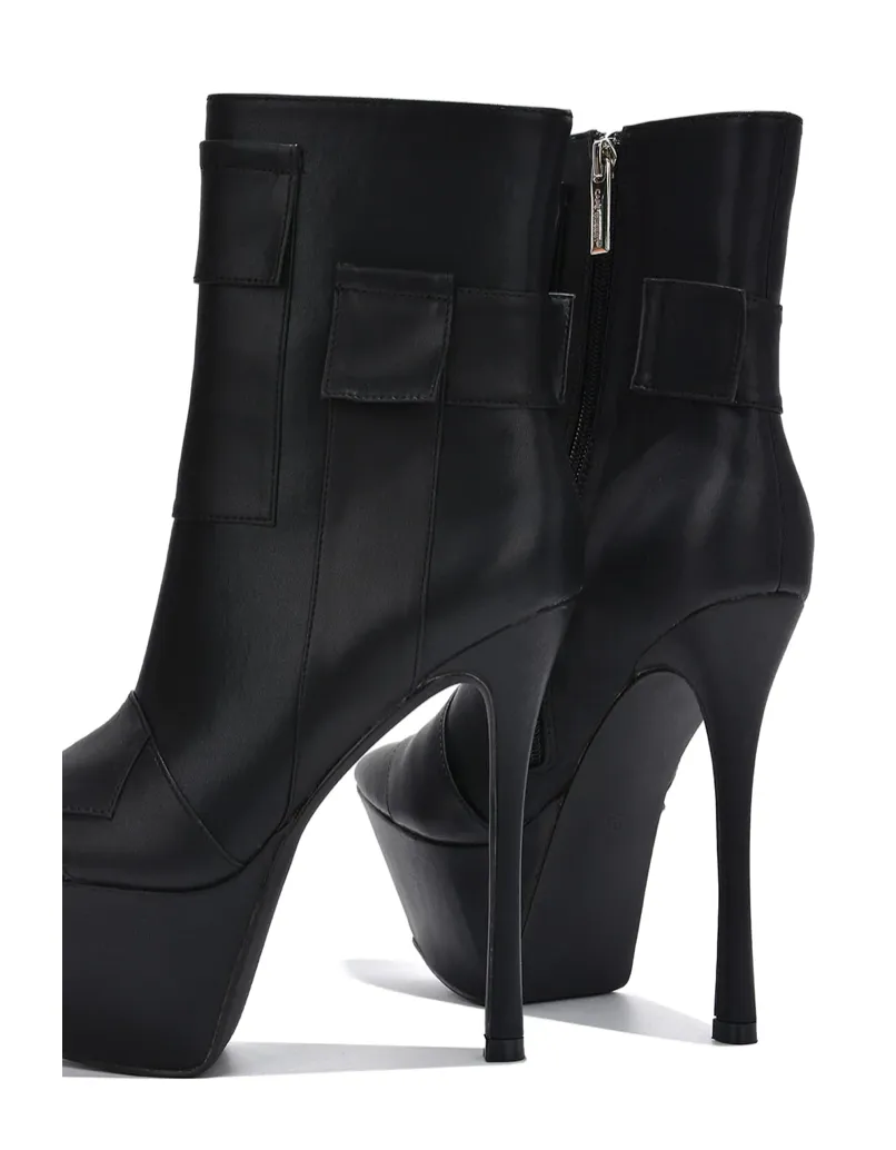 Platform Heel  Bkiner Black