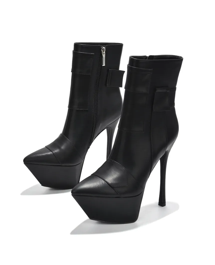 Platform Heel  Bkiner Black