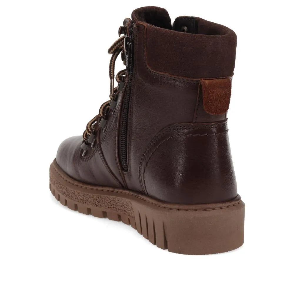 Platform Lace-Up Ankle Boots - TEJ40015 / 326 421
