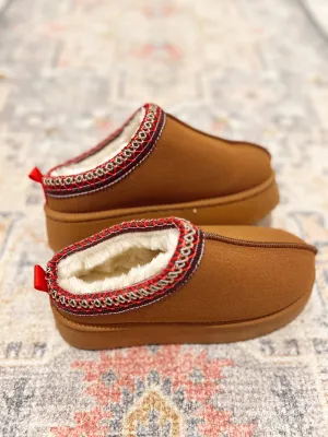 Platform Sherpa Camel Slip On (NEW style)