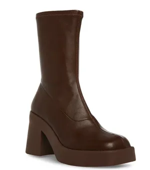 Platform Sock-like Bootie