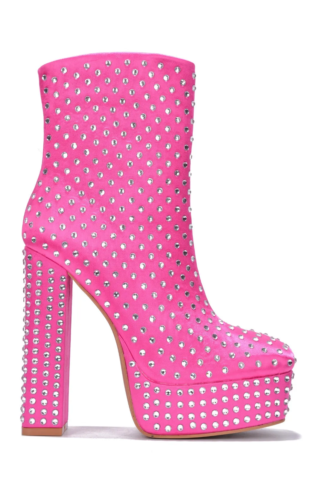 Platform Warner Boots Pink