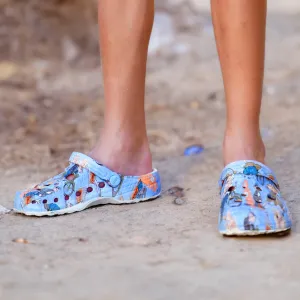 Popeye Biker Print Clogs