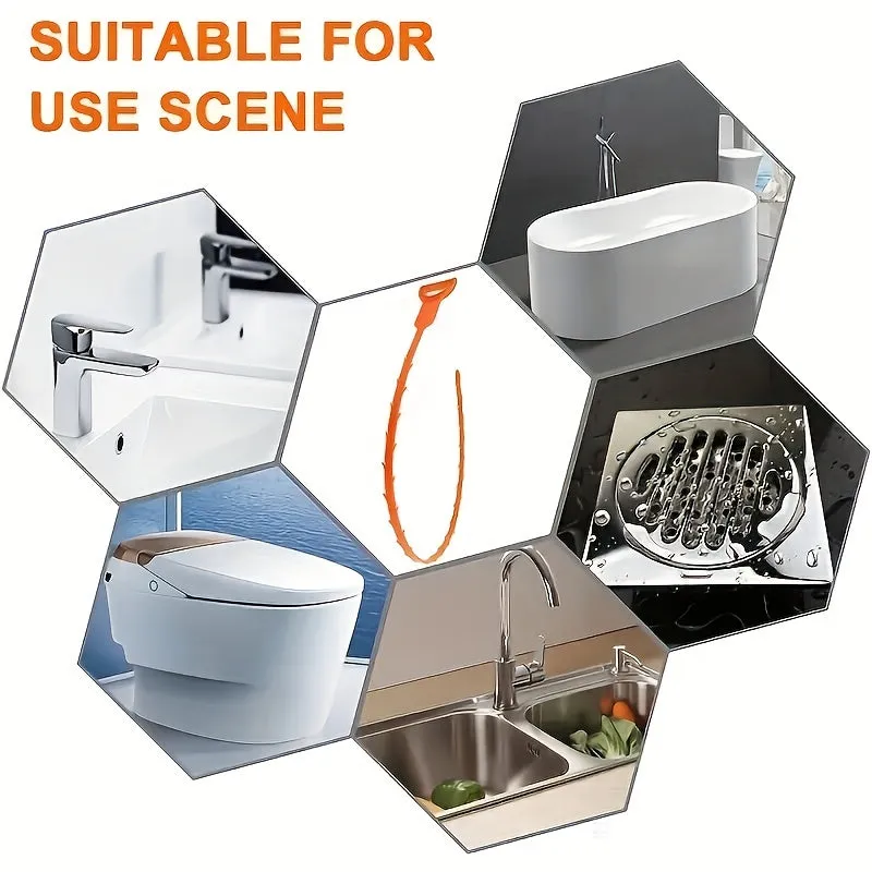 Powerful Drain Clog Remover Tool  Instantly Clears Blockages