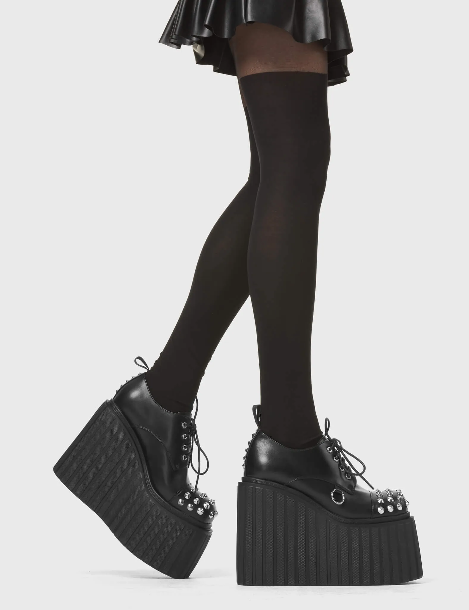 Quiet Down Chunky Platform Creeper Shoes