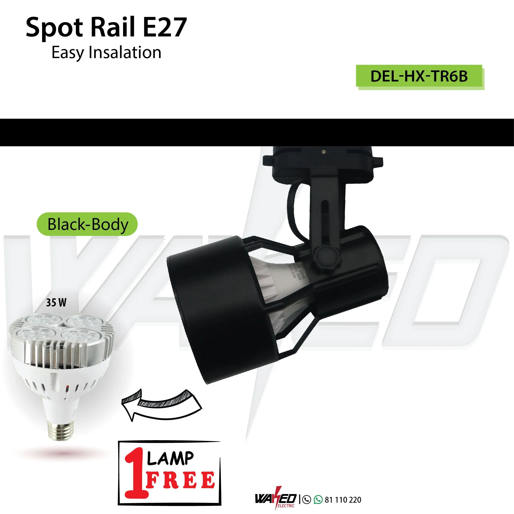 Rail Spot Light - E27 - N.General
