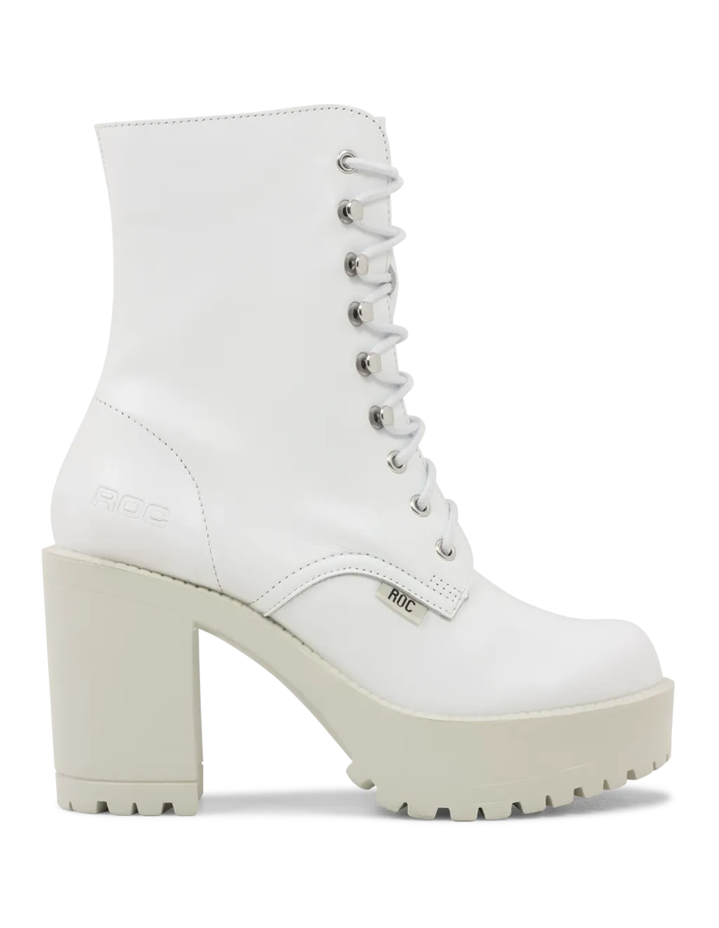 Roc Boots - Lush - White Leather Boots