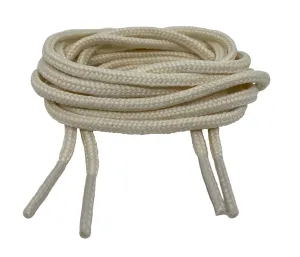 Round Cream Shoe Boot Laces - 3mm wide