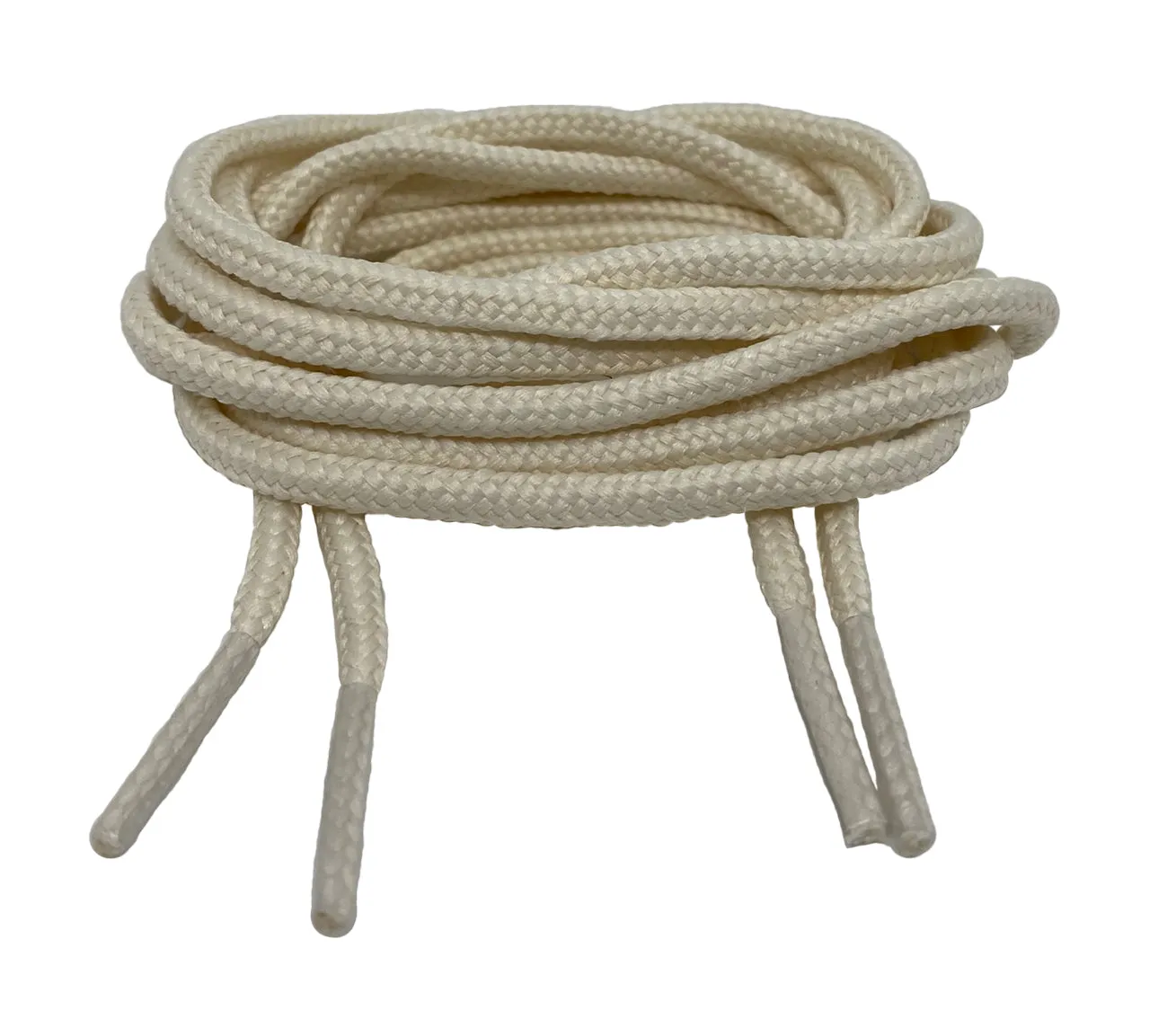 Round Cream Shoe Boot Laces - 3mm wide