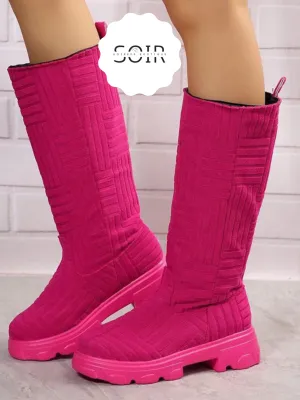 Sassy Suede Soiree: Mid-Calf Mingle Boots