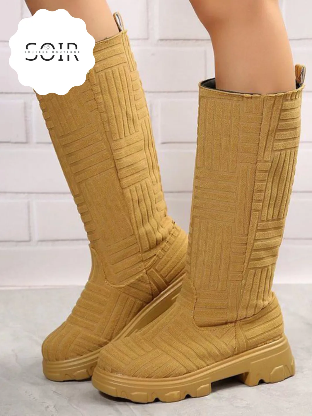 Sassy Suede Soiree: Mid-Calf Mingle Boots