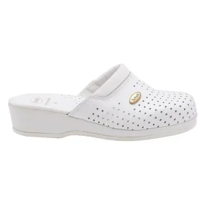Scholl Clog Backguard - Women's White Clogs, Size 36
