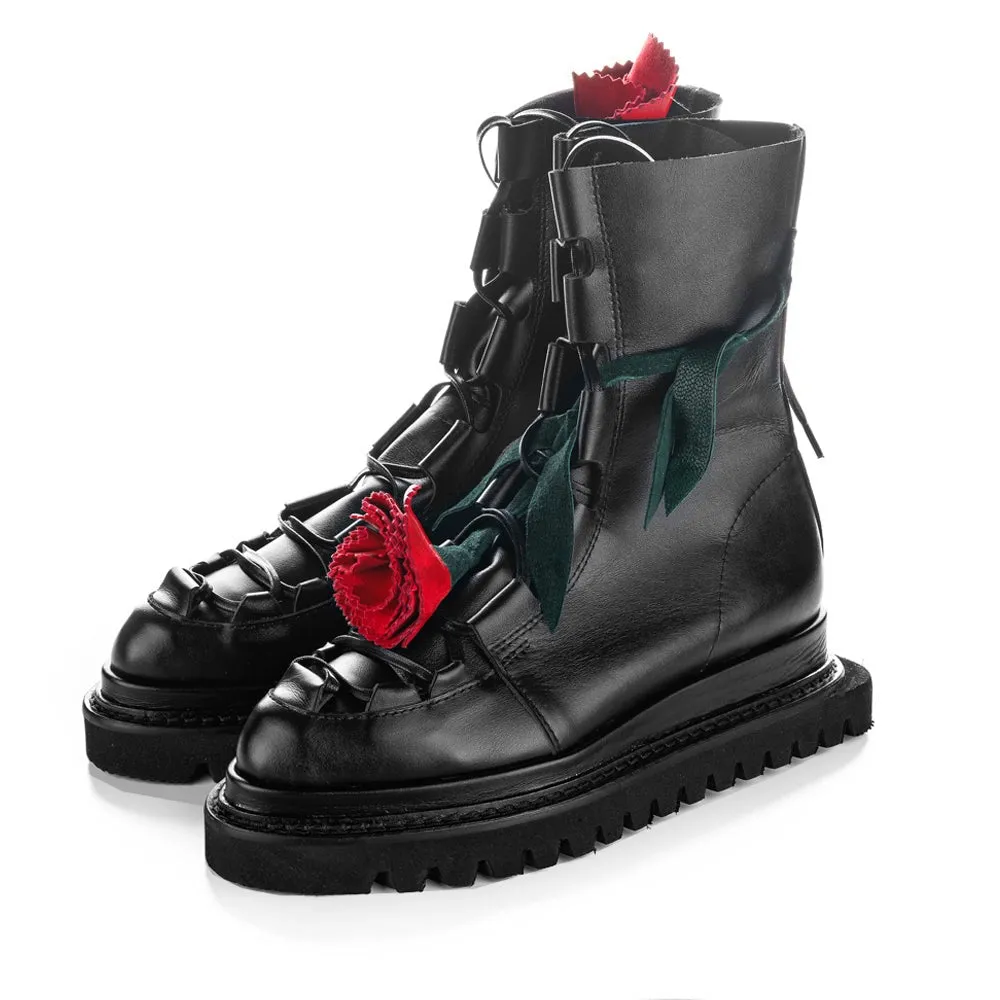 SHR Make this flower great again red touch booties