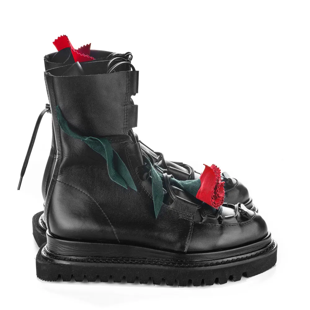 SHR Make this flower great again red touch booties