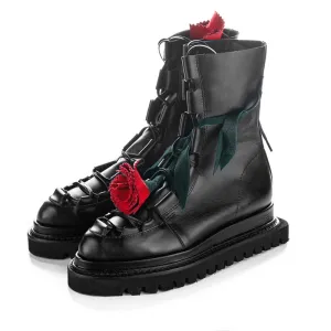 SHR Make this flower great again red touch booties