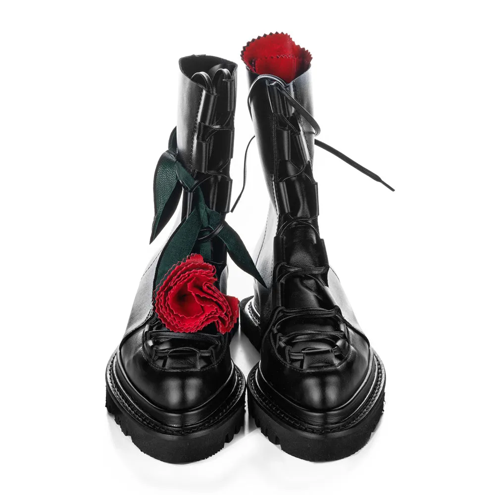 SHR Make this flower great again red touch booties