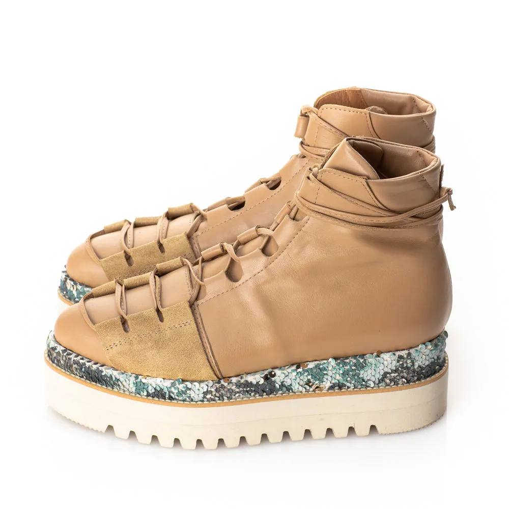 SHR Summer Joy sandy booties - party edition