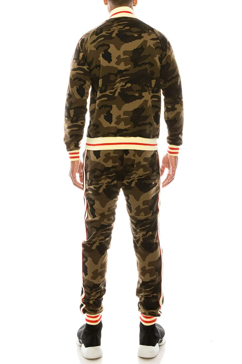 Side Stripe Track Suit - Camo