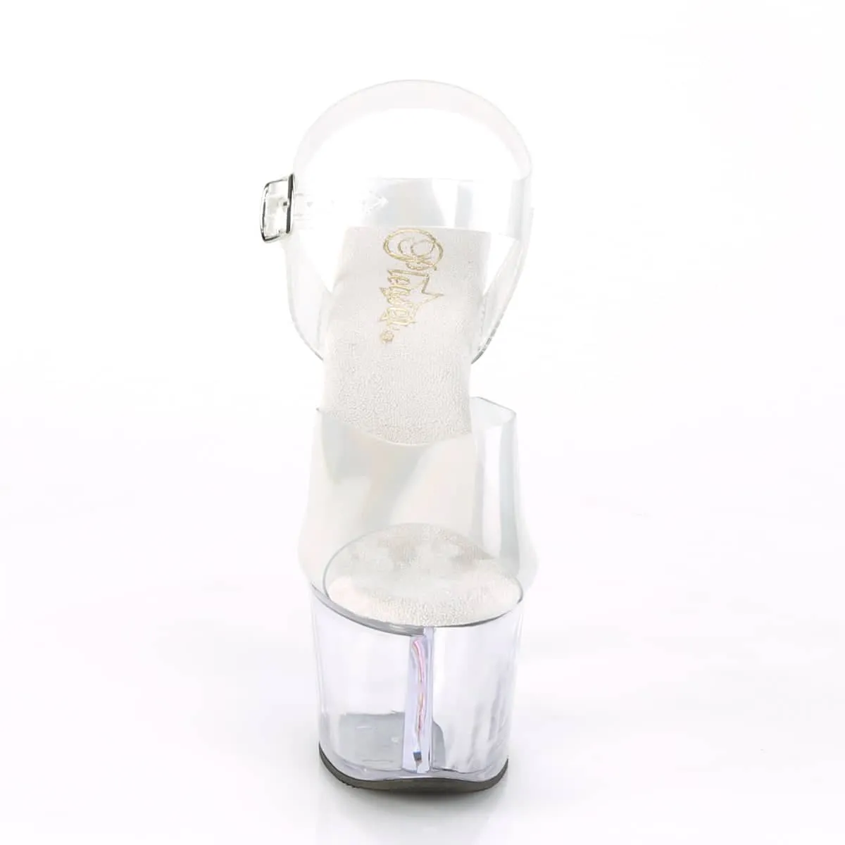 SKY-308N-RBH Clear Ankle Peep Toe High Heel