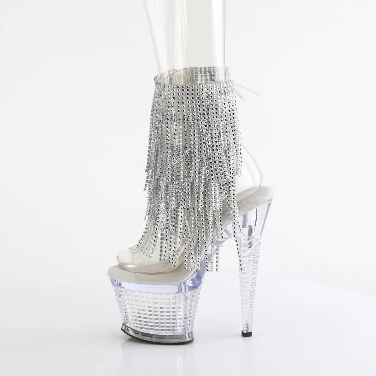 SPECTATOR-1017RSF Textured Open Toe High Heel