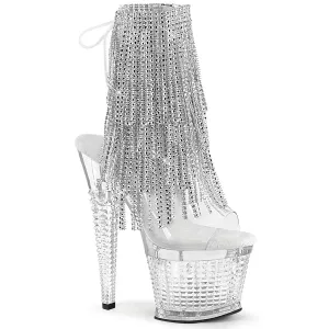 SPECTATOR-1017RSF Textured Open Toe High Heel
