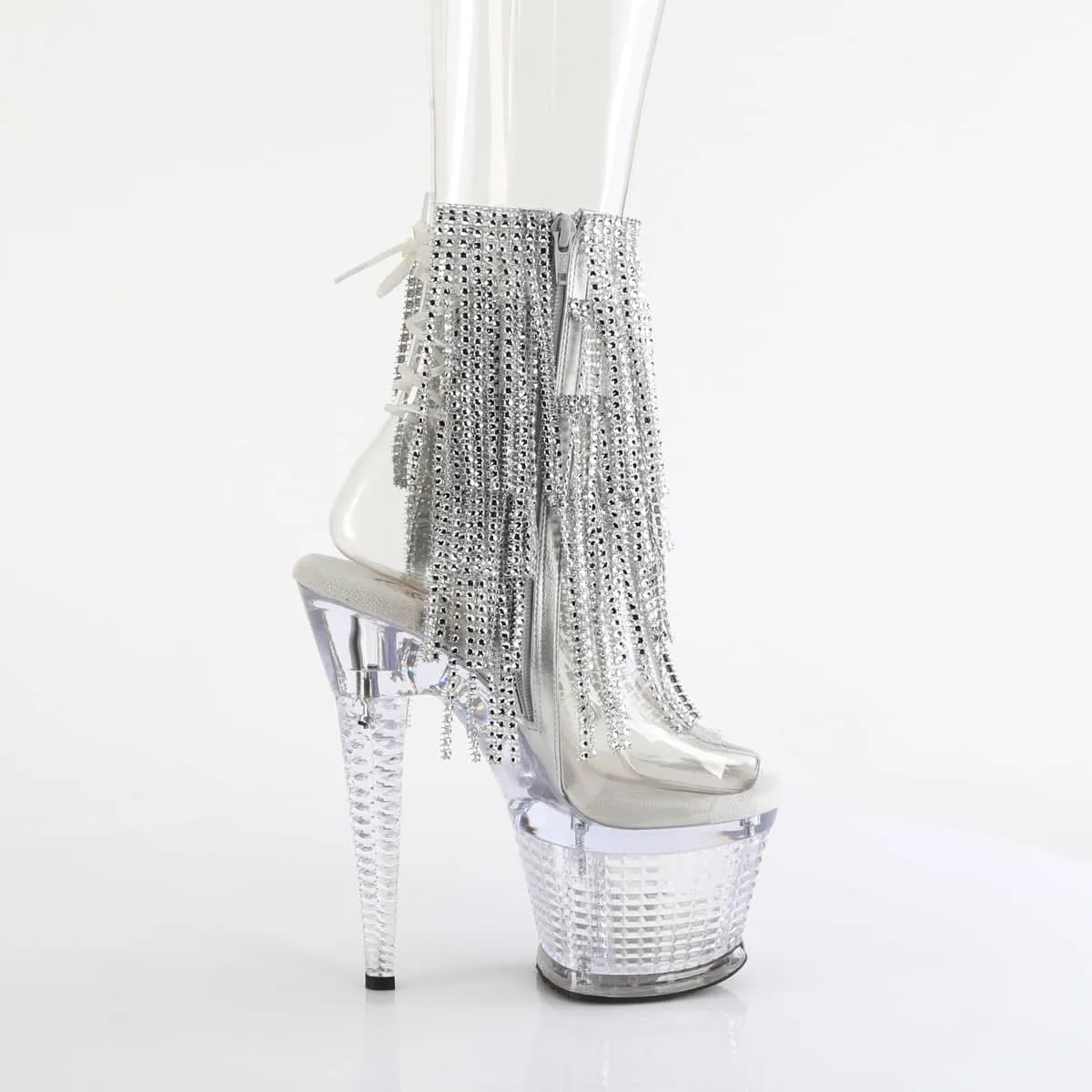 SPECTATOR-1017RSF Textured Open Toe High Heel