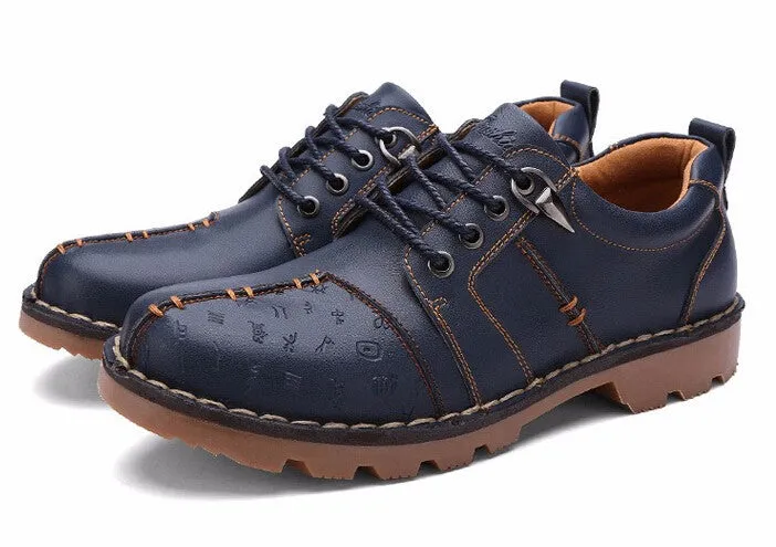 Spring And Autumn Men's Comfortable Boots On Platform