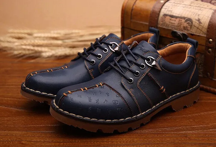 Spring And Autumn Men's Comfortable Boots On Platform