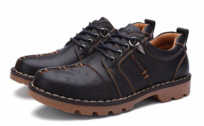 Spring And Autumn Men's Comfortable Boots On Platform
