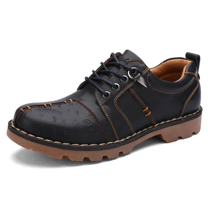 Spring And Autumn Men's Comfortable Boots On Platform