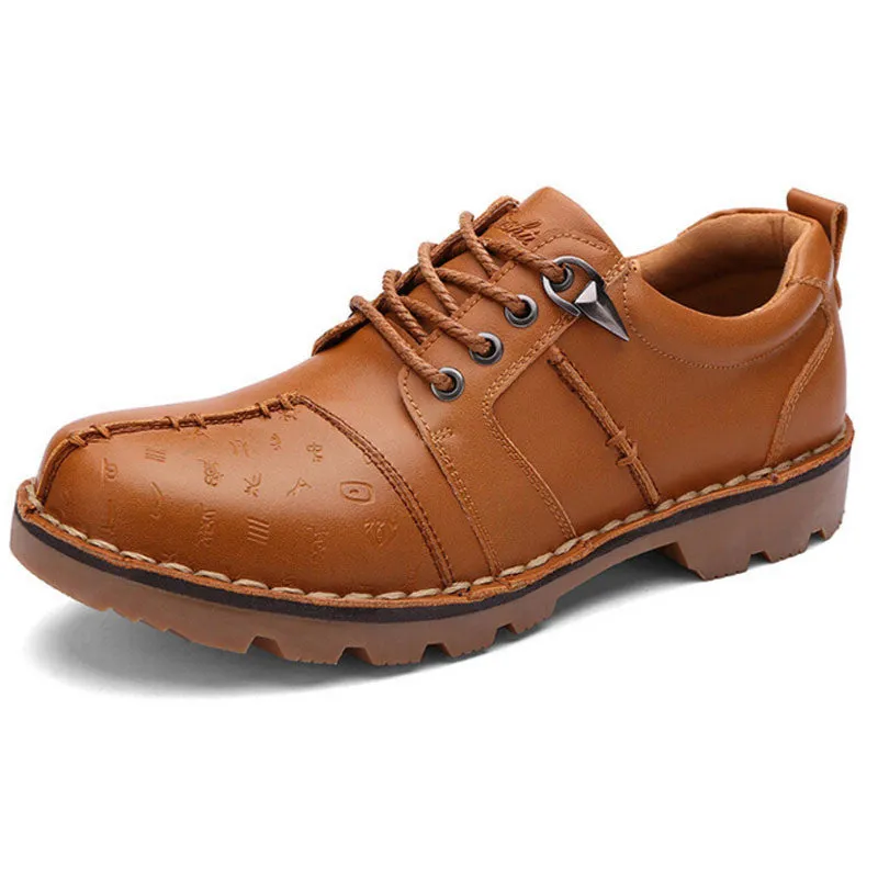 Spring And Autumn Men's Comfortable Boots On Platform