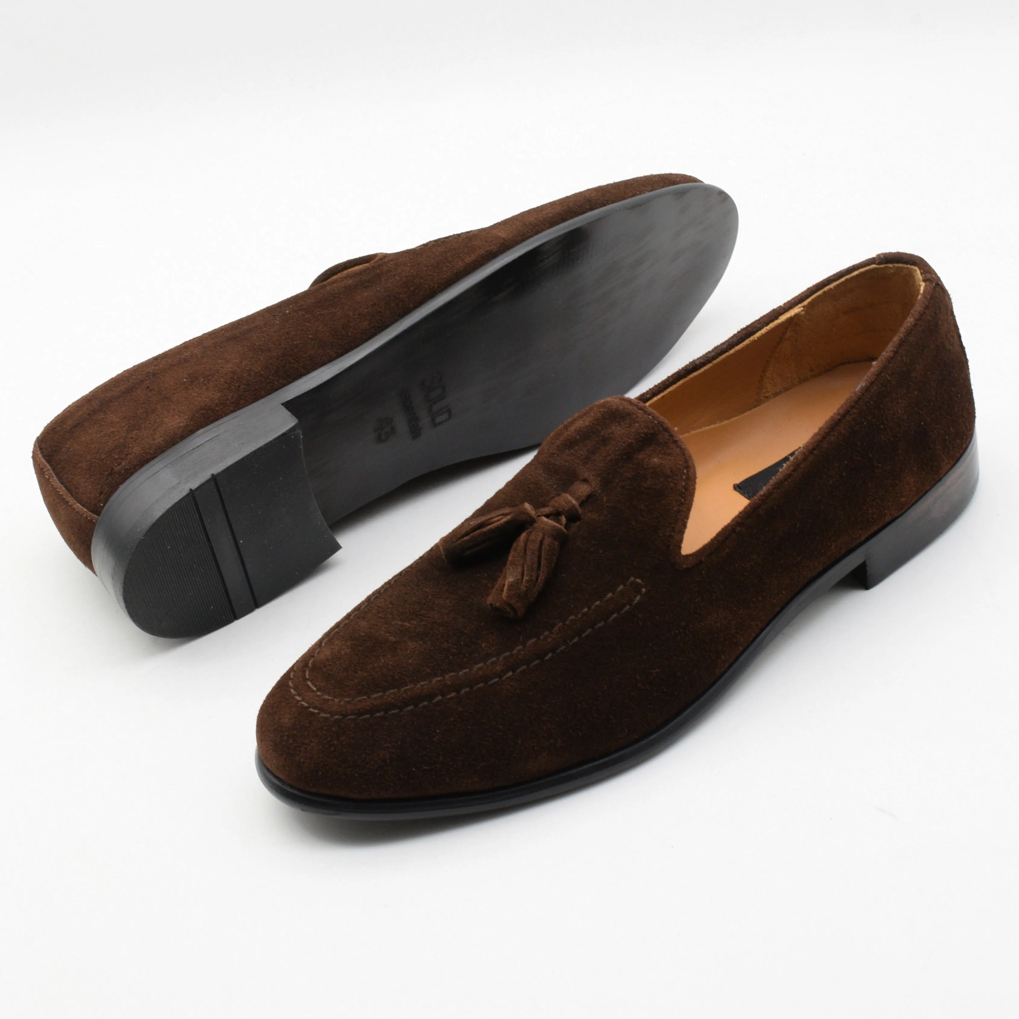 SUEDE TASSEL LOAFERS