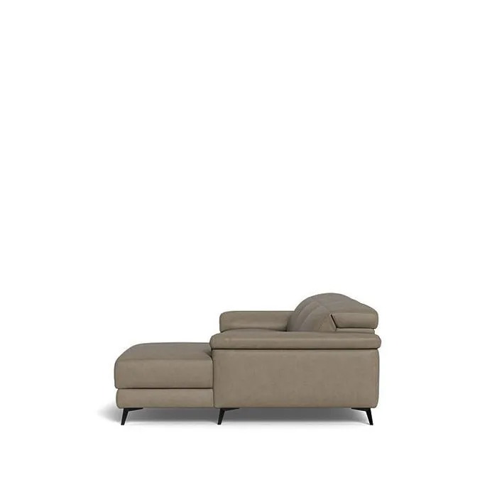Tate 3 Seater Power Reclining Sofa with Chaise RHF in Leather