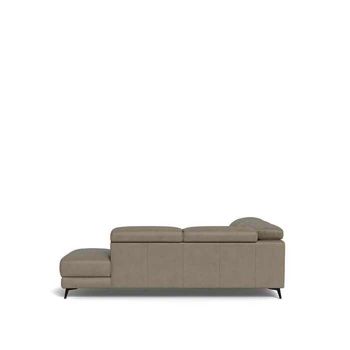 Tate 3 Seater Power Reclining Sofa with Corner Chaise RHF in Leather