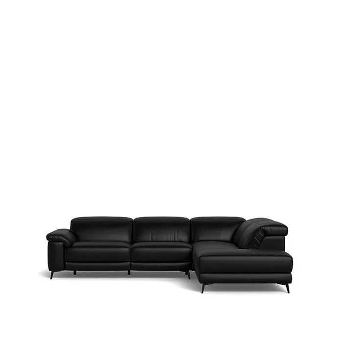 Tate 3 Seater Power Reclining Sofa with Corner Chaise RHF in Leather