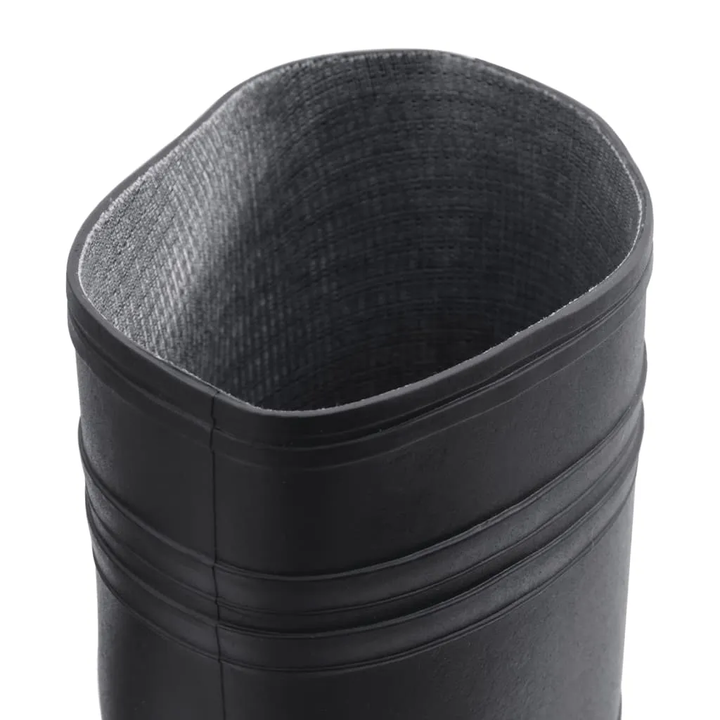 vidaXL Rain Boots Black Size 44 PVC