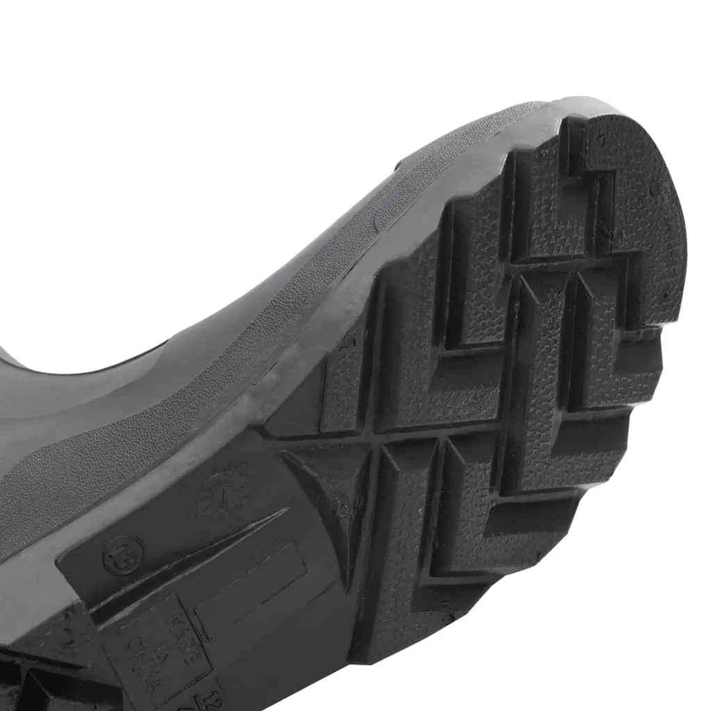 vidaXL Rain Boots Black Size 44 PVC