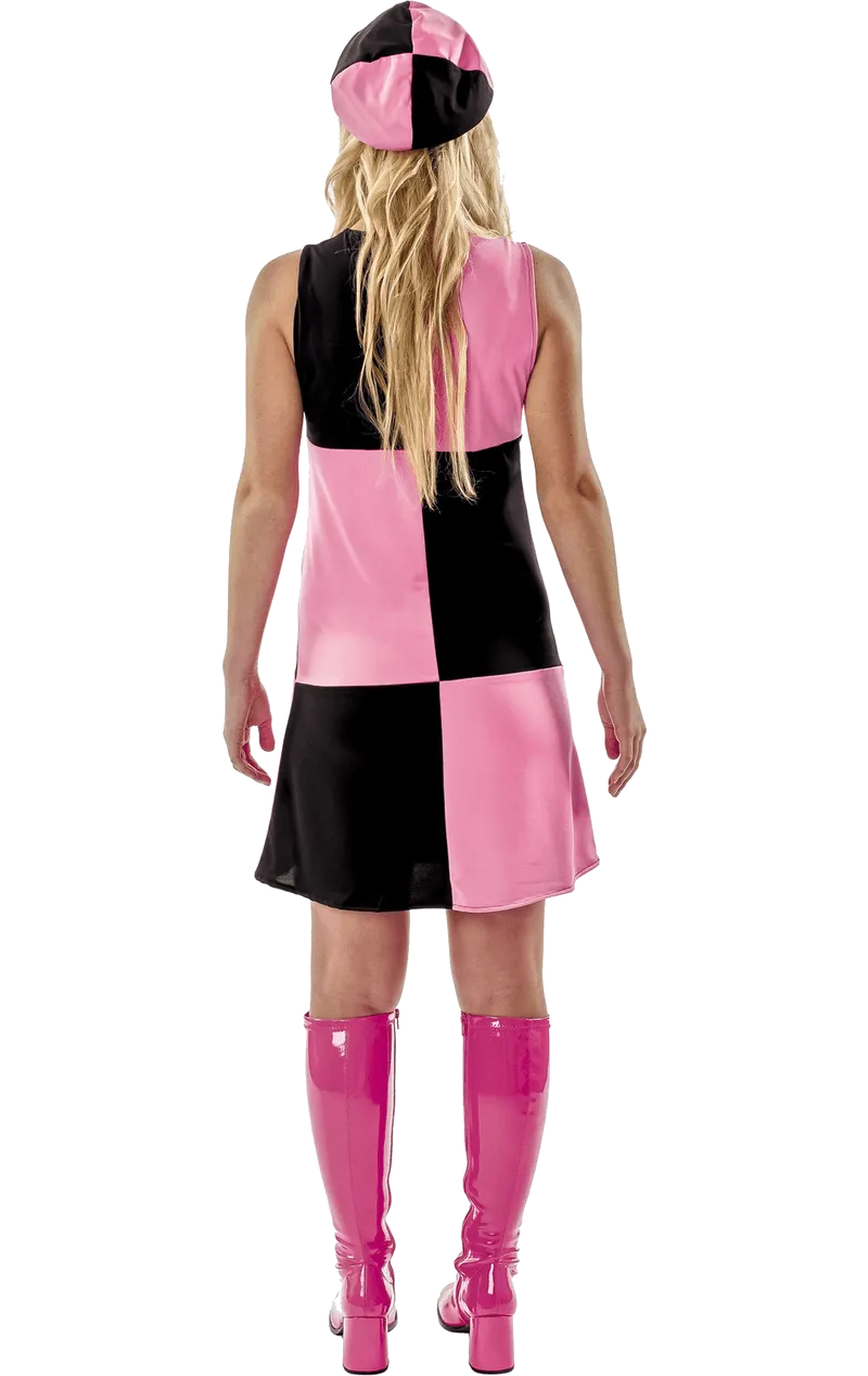 Womens 1960s Pink GoGo Costume